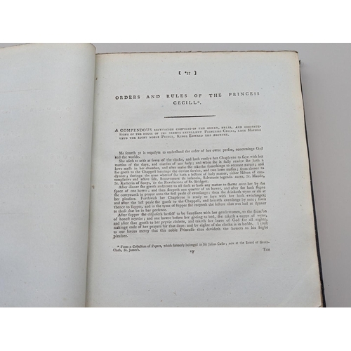 78 - COOKERY: 'A Collection of Ordinances and Regulations for the Government of the Royal Household,... 