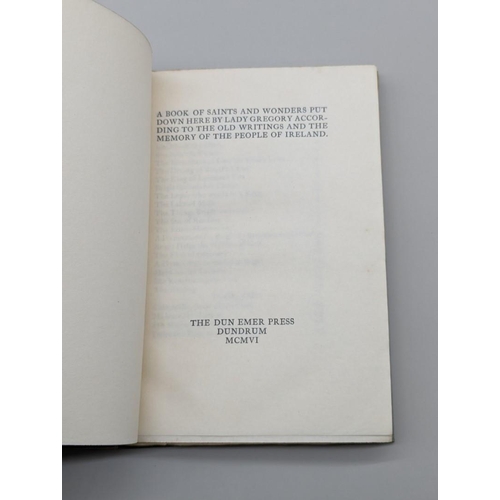 8 - GREGORY (Lady Augusta): 'A Book and Saints and Wonders. Put Down Here According to the Old Writings ... 