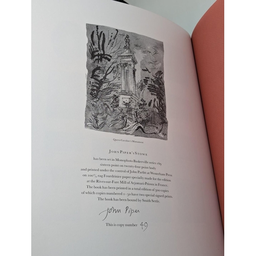 91 - PIPER (John, British, 1903-1992): 'John Piper's Stowe': Hurtwood Press in association with Tate Gall... 