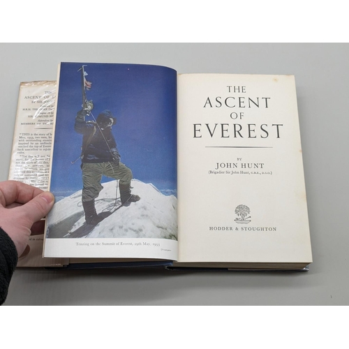 94 - HUNT (John): 'The Ascent of Everest..': London, Hodder & Stoughton, 1953: FIRST EDITION: signed ... 