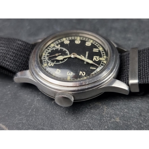 1136 - A rare WWII Longines 'Greenlander' WWW 'Dirty Dozen' British military manual wind wristwatch, 37mm, ... 