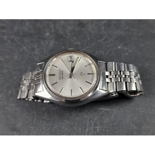 1149 - A Seiko SQ stainless steel quartz wristwatch, 35mm, Ref. 7545-7030, on original bracelet.... 