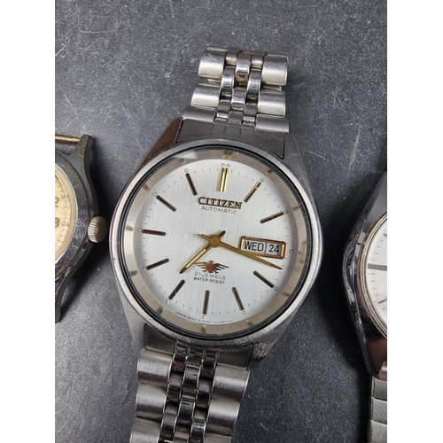 1153 - A Citizen 'Eagle' stainless steel automatic wristwatch, 36mm, Ref. CN-4-S, on original jubilee brace... 