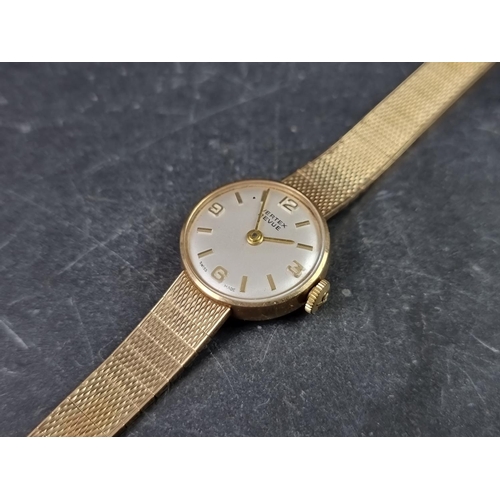 1159 - A vintage Vertex 'Revue' 9ct gold manual wind ladies wristwatch, 19mm, Ref. 808/2, Serial No. 08418,... 