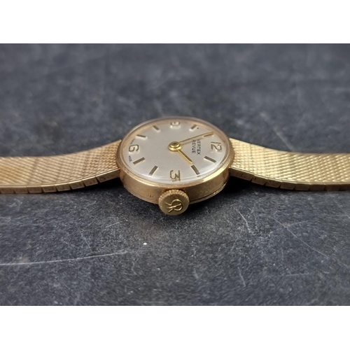 1159 - A vintage Vertex 'Revue' 9ct gold manual wind ladies wristwatch, 19mm, Ref. 808/2, Serial No. 08418,... 