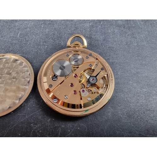 1171 - A Bentima Star gold filled open faced stem wind pocket watch, 44mm, having ETA movement.... 