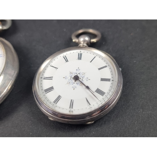 1176 - A Belgian open faced stem wind pocket watch, 48mm, signed F Offermann, Liege, the case stamped 800; ... 