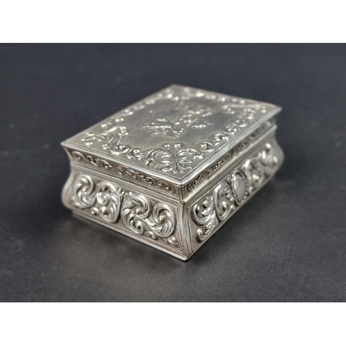 651 - The Worshipful Company of Grocers: a Victorian silver box and cover, by Mappin & Webb, London 18... 