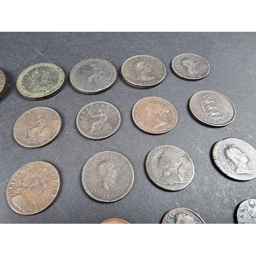 893 - Coins: a quantity of George III and later UK, British Empire, Ireland, Guernsey and other copper coi... 