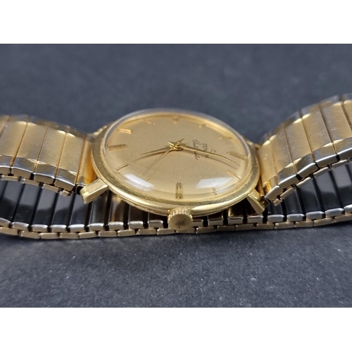 1137 - A vintage Zenith 18ct gold automatic wristwatch, 39mm, Ref. 5166432, Cal. 2522, on replacement expan... 