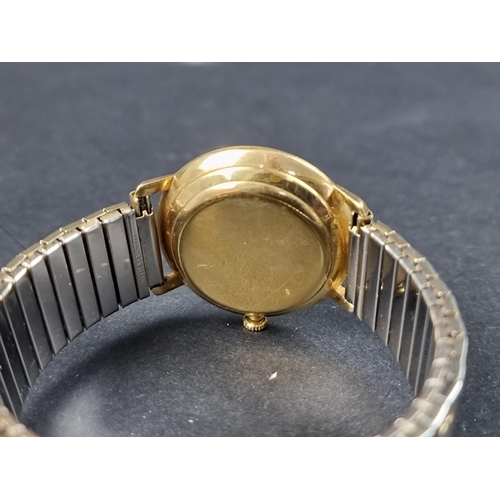 1137 - A vintage Zenith 18ct gold automatic wristwatch, 39mm, Ref. 5166432, Cal. 2522, on replacement expan... 