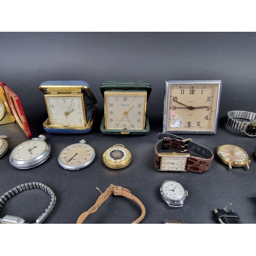 1190 - A quantity of vintage and modern wristwatches and pocket watches.