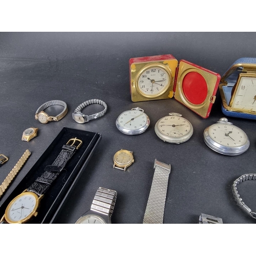 1190 - A quantity of vintage and modern wristwatches and pocket watches.