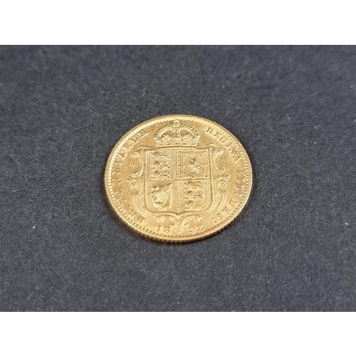 847 - Coins: a Victoria 1892 shield back gold half sovereign.