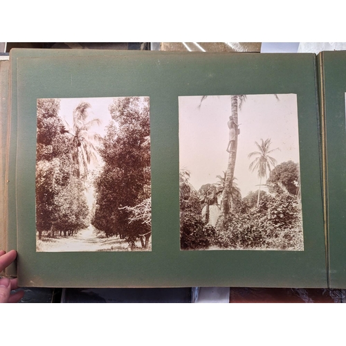 114 - PHOTOGRAPH ALBUM: SOUTH AFRICA/ZANZIBAR: late 19thc album of approx 85 albumen-print photograph... 