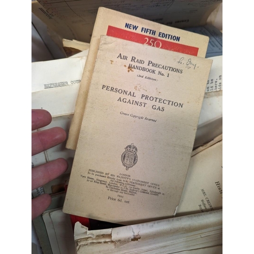 288 - CIVIL DEFENCE TRAINING MANUALS: a large quantity in box, largely late 1930s-early 1940s, includ... 