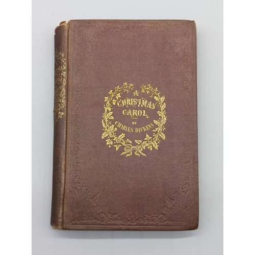 59 - DICKENS (Charles): 'A Christmas Carol..': 2nd edition, London, Chapman &amp; Hall, 1843: half-title,...