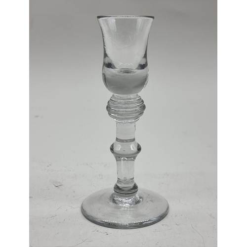 1299 - An antique cordial glass, 14cm high.