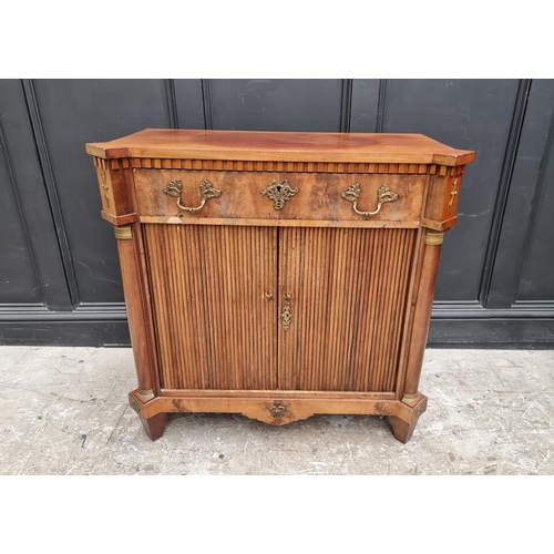 1063 - An early 19th century Continental mahogany side cabinet, 92.5cm wide, (alterations). ... 