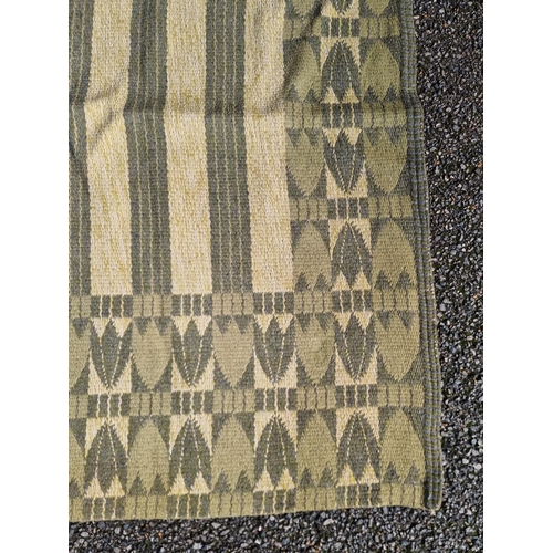 1135 - A Swedish double sided rug, 203 x 132cm.