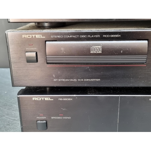 1148 - Hi-Fi Equipment: a Rotel RB-960BX Power Amplifier; a Rotel RCD-965BX CD Player; Rotel RC-960BX Contr... 