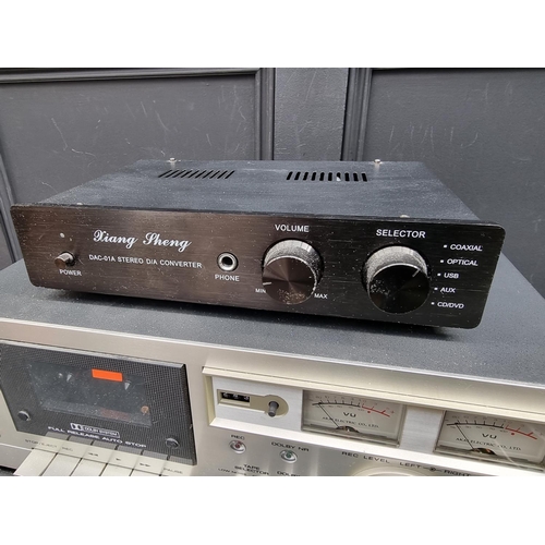 1156 - Hi-Fi Equipment: a Pioneer F-502RDS Digital Synthesizer Tuner; an Akai CS-702D II Stereo Cassette De... 