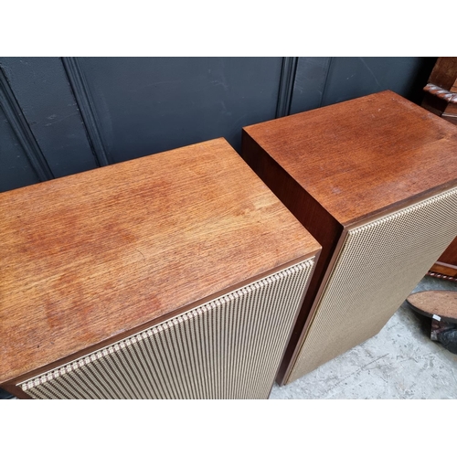 1165 - Hi-Fi Equipment: a large pair of vintage speakers, possibly Tannoy, 85 high x 46.5cm wide. (2)We hav... 