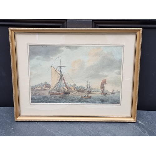 1217 - English School, late 18th/early 19th century, 'Erith in Kent', indistinctly signed, watercolour, 23.... 