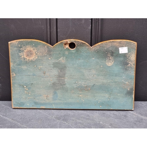 1269 - A vintage metal 'Rescue Appliances' sign, on associated stained wood plaque, 36cm wide.... 