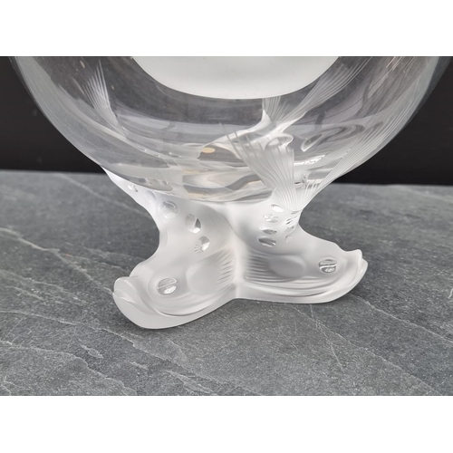 1289 - A Lalique 'Igor' glass caviar bowl, 20cm diameter.  