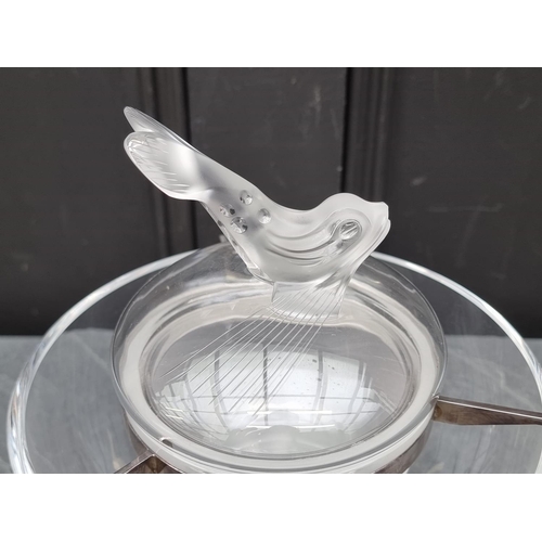 1289 - A Lalique 'Igor' glass caviar bowl, 20cm diameter.  