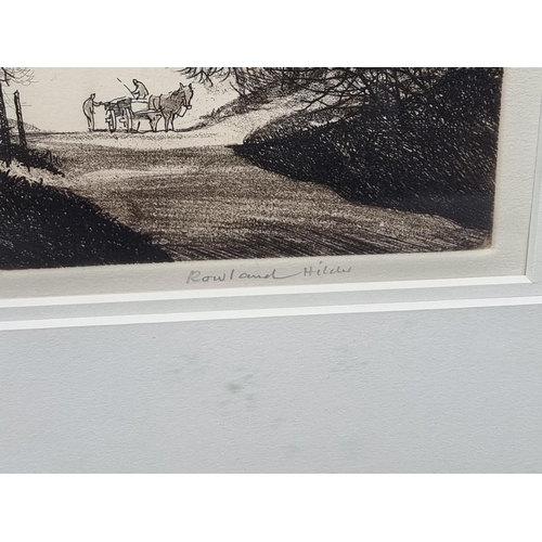 1331 - Rowland Hilder, 'The Lane, High Halstow', signed and inscribed 'Artists Proof 3rd State 1954', engra... 