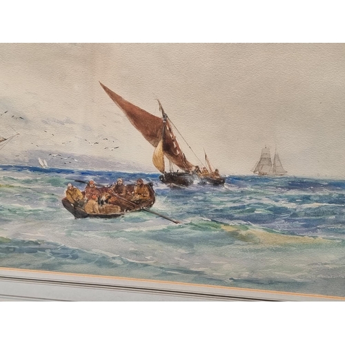 1334 - Thomas Bush Hardy, 'Plymouth', signed and titled, watercolour, 21.5 x 57cm.