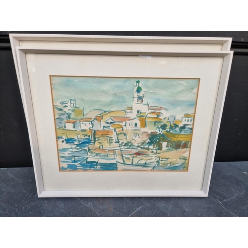 1348 - Eileen Robey, five works, one signed, watercolour, largest 27 x 38cm. (5)