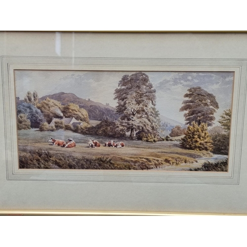 1355 - Gervase Alington, 'Mid-day Rest', watercolour, 16.5 x 35cm. 