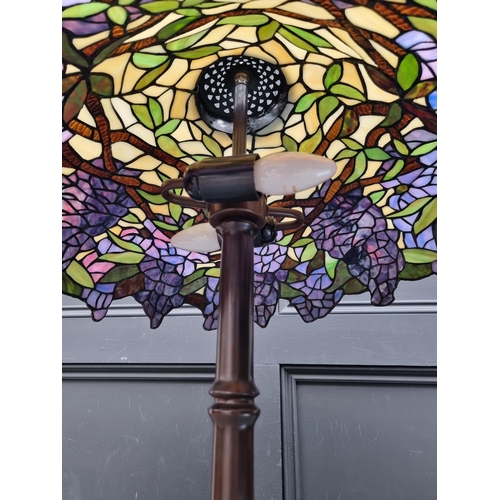 1403 - A Tiffany style table lamp, 72cm high.