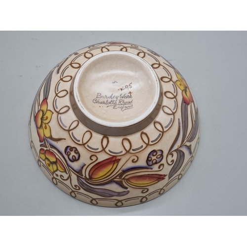 1589 - A Bursley Ware Charlotte Rhead bowl, 19cm diameter.