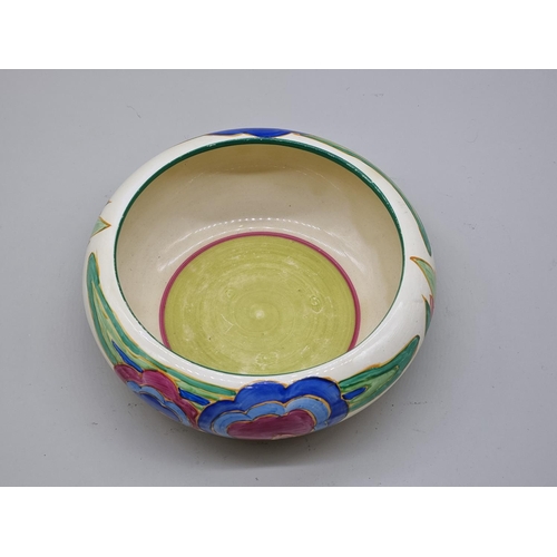 1599 - A Clarice Cliff 'Oasis' pattern bowl, 19.5cm diameter.