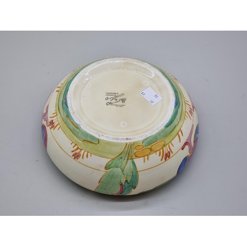 1599 - A Clarice Cliff 'Oasis' pattern bowl, 19.5cm diameter.