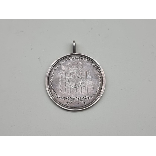 1628 - A George III silver medal, inscribed 'The Gift of Col John Macnamara, Westminster Militia, 1788', ha... 