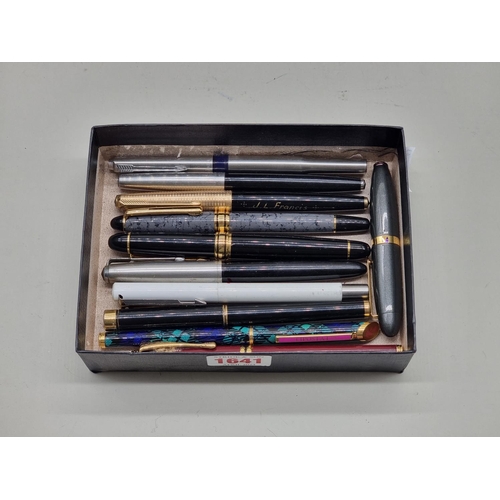 1641 - A collection of fountain pens and similar. (11)