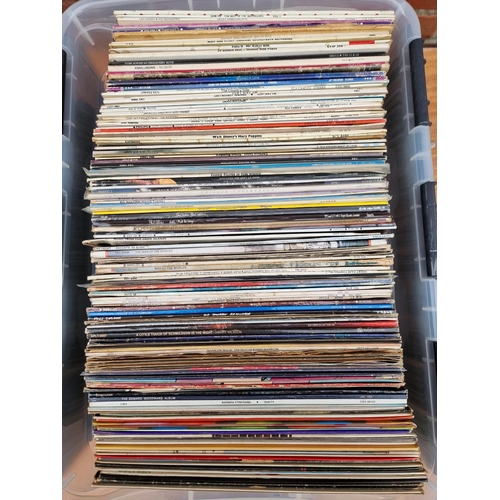 1667 - A large collection of 33rpm vinyl records; together with a smaller quantity of 45rpm examples.... 