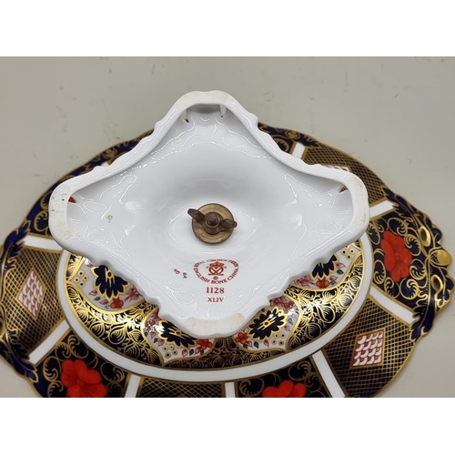 1678 - A Royal Crown Derby Imari oval comport, 26.5cm wide.