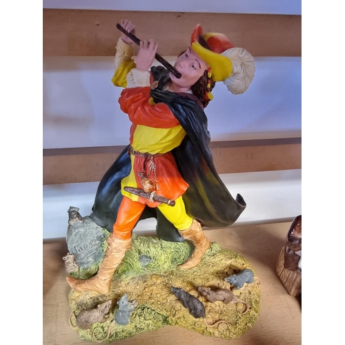 1741 - Ten Royal Doulton 'Miniature Street Vendors'; together with a Royal Doulton resin Pied Piper. (11)... 