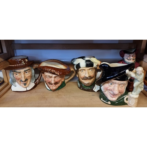 1745 - Five Royal Doulton character jugs.