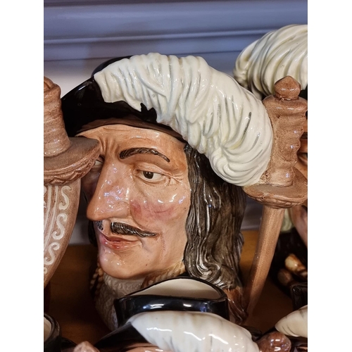 1749 - A collection of Royal Doulton musketeers character jugs. (12)