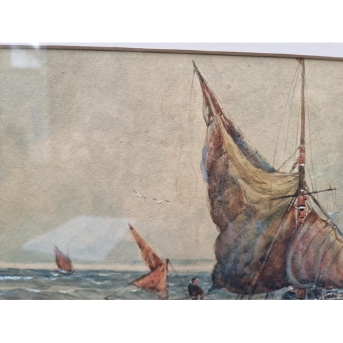 1427 - Thomas Bush Hardy, fishing boats in The Solent, signed and dated 1892, watercolour and bodycolour, 2... 