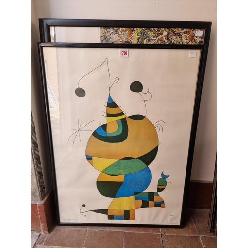 1720 - Three Tate Gallery posters, 75 x 50cm; together with another Joan Miro example, 70 x 51cm. (4)... 