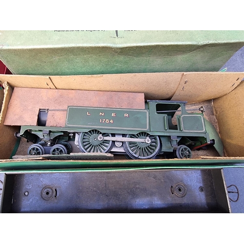 1821 - Hornby: an O gauge E26 Special Tank Locomotive, No.174, in remains of original box; together wi... 