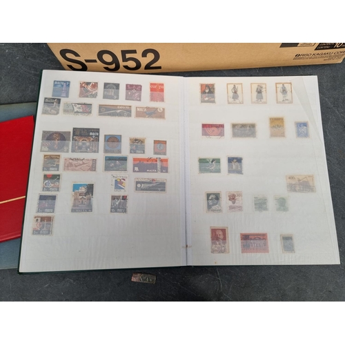 1400A - Stamps: a collection of albums and stock books. 